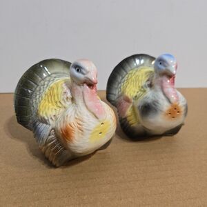 Vtg 1951 Kreiss & Company Turkey Salt & Pepper Shakers Japan Thanksgiving 3.5"